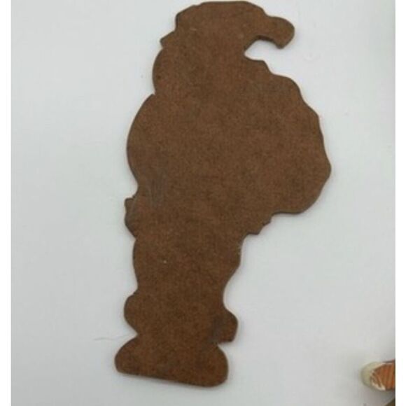 HANDMADE Santa Clause Set of 9 Christmas Decor Painted Carved Vintage Folk Art - Picture 5 of 10